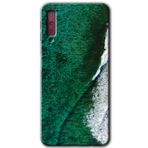 MRCİLETİSİM mrc166728 Yeşil Okyanus Kılıf HD Desen Baskılı Arka Kapak Samsung Galaxy A7 2018 ile uyumlu