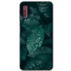 MRCİLETİSİM mrc166729 Yağmurlu Yaprak Kılıf HD Desen Baskılı Arka Kapak Samsung Galaxy A7 2018 ile uyumlu