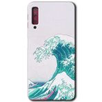 MRCİLETİSİM mrc166834 Dalga Kılıf HD Desen Baskılı Arka Kapak Samsung Galaxy A7 2018 ile uyumlu