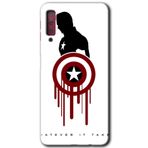 MRCİLETİSİM mrc166847 Captain Amerika Kılıf HD Desen Baskılı Arka Kapak Samsung Galaxy A7 2018 ile uyumlu