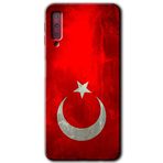 MRCİLETİSİM mrc167002 Albayrak Kılıf HD Desen Baskılı Arka Kapak Samsung Galaxy A7 2018 ile uyumlu