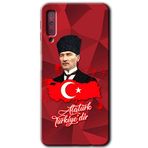 MRCİLETİSİM mrc167012 Atatürkiye Kılıf HD Desen Baskılı Arka Kapak Samsung Galaxy A7 2018 ile uyumlu