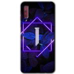 MRCİLETİSİM mrc167067 Dark Neon Yaprak I Harfi Kılıf HD Desen Baskılı Arka Kapak Samsung Galaxy A7 2018 ile uyumlu