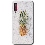 MRCİLETİSİM mrc167111 Ananas Kılıf HD Desen Baskılı Arka Kapak Samsung Galaxy A7 2018 ile uyumlu
