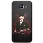MRCİLETİSİM mrc171988 Kemal Atatürk Kılıf HD Desen Baskılı Arka Kapak Samsung Galaxy A8 2016 ile uyumlu