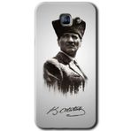 MRCİLETİSİM mrc171994 Mustafa Kemal Atatürk Kılıf HD Desen Baskılı Arka Kapak Samsung Galaxy A8 2016 ile uyumlu