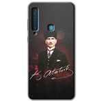 MRCİLETİSİM mrc172538 Kemal Atatürk Kılıf HD Desen Baskılı Arka Kapak Samsung Galaxy A9 2018 ile uyumlu