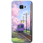 MRCİLETİSİM mrc172816 Rails Paint Kılıf HD Desen Baskılı Arka Kapak Samsung Galaxy C7 Pro ile uyumlu