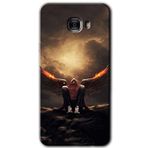 MRCİLETİSİM mrc174862 Wings of Power Kılıf HD Desen Baskılı Arka Kapak Samsung Galaxy C9 Pro ile uyumlu