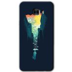 MRCİLETİSİM mrc174933 City Bird Sky Kılıf HD Desen Baskılı Arka Kapak Samsung Galaxy C9 Pro ile uyumlu