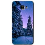 MRCİLETİSİM mrc174954 Kış Manzarası Kılıf HD Desen Baskılı Arka Kapak Samsung Galaxy C9 Pro ile uyumlu
