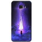 MRCİLETİSİM mrc175022 Wanderer Silhouette Kılıf HD Desen Baskılı Arka Kapak Samsung Galaxy C9 Pro ile uyumlu