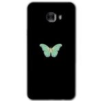 MRCİLETİSİM mrc175033 Butterfly Tree Kılıf HD Desen Baskılı Arka Kapak Samsung Galaxy C9 Pro ile uyumlu