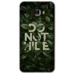 MRCİLETİSİM mrc175046 Do Not Hide Kılıf HD Desen Baskılı Arka Kapak Samsung Galaxy C9 Pro ile uyumlu