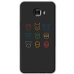 MRCİLETİSİM mrc175079 Avengers Minimalism Kılıf HD Desen Baskılı Arka Kapak Samsung Galaxy C9 Pro ile uyumlu