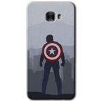 MRCİLETİSİM mrc175098 Captain Avenger Kılıf HD Desen Baskılı Arka Kapak Samsung Galaxy C9 Pro ile uyumlu