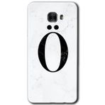 MRCİLETİSİM mrc175197 Beyaz Mermer Desenli Ö Harfi Kılıf HD Desen Baskılı Arka Kapak Samsung Galaxy C9 Pro ile uyumlu