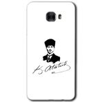 MRCİLETİSİM mrc175287 Kemal Atatürk İmza Kılıf HD Desen Baskılı Arka Kapak Samsung Galaxy C9 Pro ile uyumlu