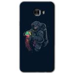MRCİLETİSİM mrc175377 Astronot Kıyafeti Kılıf HD Desen Baskılı Arka Kapak Samsung Galaxy C9 Pro ile uyumlu