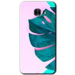 MRCİLETİSİM mrc175399 3D Yaprak Kılıf HD Desen Baskılı Arka Kapak + Temperli Cam Samsung Galaxy C9 Pro ile uyumlu