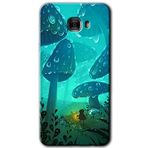 MRCİLETİSİM mrc175473 Silhoutte Dropss Kılıf HD Desen Baskılı Arka Kapak + Temperli Cam Samsung Galaxy C9 Pro ile uyumlu
