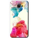 MRCİLETİSİM mrc175482 Gökkuşağı Color Kılıf HD Desen Baskılı Arka Kapak + Temperli Cam Samsung Galaxy C9 Pro ile uyumlu