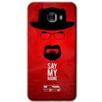 MRCİLETİSİM mrc175509 Say My Name Kılıf HD Desen Baskılı Arka Kapak + Temperli Cam Samsung Galaxy C9 Pro ile uyumlu