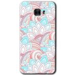 MRCİLETİSİM mrc175543 Çin Mandala 1 Kılıf HD Desen Baskılı Arka Kapak + Temperli Cam Samsung Galaxy C9 Pro ile uyumlu