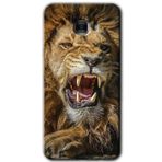 MRCİLETİSİM mrc175549 Lion King Kılıf HD Desen Baskılı Arka Kapak + Temperli Cam Samsung Galaxy C9 Pro ile uyumlu