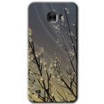MRCİLETİSİM mrc175574 Branches Flowers Kılıf HD Desen Baskılı Arka Kapak + Temperli Cam Samsung Galaxy C9 Pro ile uyumlu