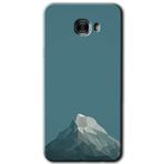 MRCİLETİSİM mrc175627 Alone Mountain Kılıf HD Desen Baskılı Arka Kapak + Temperli Cam Samsung Galaxy C9 Pro ile uyumlu