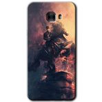 MRCİLETİSİM mrc175636 Atatürk Portre Kılıf HD Desen Baskılı Arka Kapak + Temperli Cam Samsung Galaxy C9 Pro ile uyumlu