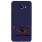 MRCİLETİSİM mrc175651 DeadPool 3 Kılıf HD Desen Baskılı Arka Kapak + Temperli Cam Samsung Galaxy C9 Pro ile uyumlu