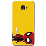 MRCİLETİSİM mrc175652 DeadPool 6 Kılıf HD Desen Baskılı Arka Kapak + Temperli Cam Samsung Galaxy C9 Pro ile uyumlu