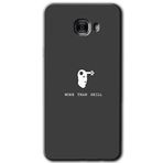 MRCİLETİSİM mrc175664 Headshot Kılıf HD Desen Baskılı Arka Kapak + Temperli Cam Samsung Galaxy C9 Pro ile uyumlu