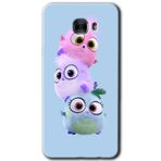 MRCİLETİSİM mrc175846 Puffy Kılıf HD Desen Baskılı Arka Kapak + Temperli Cam Samsung Galaxy C9 Pro ile uyumlu