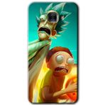MRCİLETİSİM mrc175847 Rick Morty Kılıf HD Desen Baskılı Arka Kapak + Temperli Cam Samsung Galaxy C9 Pro ile uyumlu
