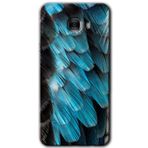 MRCİLETİSİM mrc175934 9D Tüyler Kılıf HD Desen Baskılı Arka Kapak + Temperli Cam Samsung Galaxy C9 Pro ile uyumlu