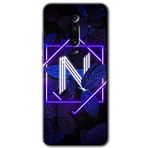 MRCİLETİSİM (mrc18247) Dark Neon Yaprak N Harfi Kılıf Baskılı Kapak Tam Kaplayan Mat Seramik Xiaomi Mi 9T ile uyumlu