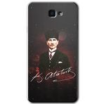 MRCİLETİSİM mrc185738 Kemal Atatürk Kılıf HD Desen Baskılı Arka Kapak Samsung Galaxy J7 Prime ile uyumlu