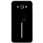 MRCİLETİSİM mrc186382 Sönmüş Kibrit Kılıf HD Desen Baskılı Arka Kapak + Temperli Cam Samsung Galaxy J7 2016 ile uyumlu