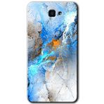 MRCİLETİSİM mrc186536 Mavi Buzul Kılıf HD Desen Baskılı Arka Kapak + Temperli Cam Samsung Galaxy J7 Prime 2 ile uyumlu