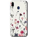 MRCİLETİSİM mrc191276 Mat Çiçek Kılıf HD Desen Baskılı Arka Kapak Samsung Galaxy M20 ile uyumlu