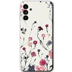 MRCİLETİSİM mrc192926 Mat Çiçek Kılıf HD Desen Baskılı Arka Kapak Samsung Galaxy M23 ile uyumlu