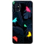 MRCİLETİSİM mrc194126 Lighter Butterfly Kılıf HD Desen Baskılı Arka Kapak Samsung Galaxy M31s ile uyumlu