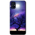MRCİLETİSİM mrc194269 Uzay Silüet Kılıf HD Desen Baskılı Arka Kapak Samsung Galaxy M31s ile uyumlu