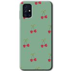 MRCİLETİSİM mrc194310 Kiraz Berry Kılıf HD Desen Baskılı Arka Kapak Samsung Galaxy M31s ile uyumlu