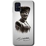 MRCİLETİSİM mrc194544 Mustafa Kemal Atatürk Kılıf HD Desen Baskılı Arka Kapak Samsung Galaxy M31s ile uyumlu