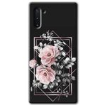 MRCİLETİSİM mrc198083 Retro Çiçek 1 Kılıf HD Desen Baskılı Arka Kapak Samsung Galaxy Note 10 ile uyumlu