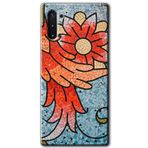 MRCİLETİSİM mrc198171 Mozaik Çiçek Kılıf HD Desen Baskılı Arka Kapak Samsung Galaxy Note 10 ile uyumlu
